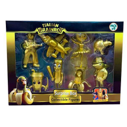 GOLDEN COLOR ITALIAN BRAINROT 8 PACK SURPRISE FIGURE  5 INCH；8 STYLE